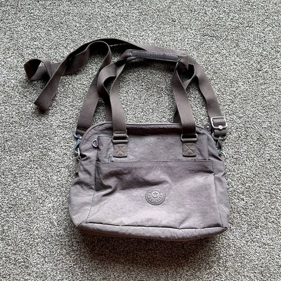 KIPLING ZIP TOP ADJUSTABLE SHOULDER BAG BROWN A303576 - Picture 1 of 8